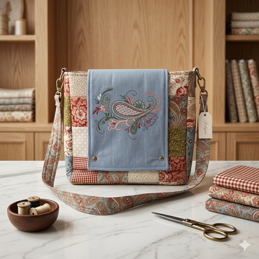 Patchwork Quilted Backpack